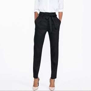 Express High Waisted Sash Tie Ankle Pants